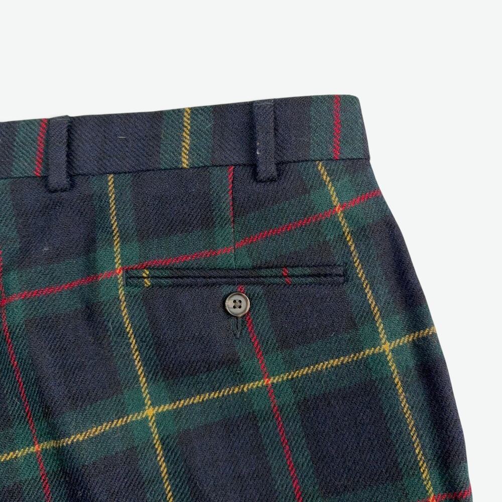Lauren Ralph Lauren Wool Dress Pants Mens 36x30 Trim Fit Tartan Plaid - Picture 7 of 9